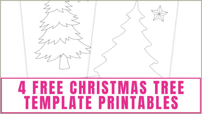 Free Christmas Tree Templates For Preschoolers