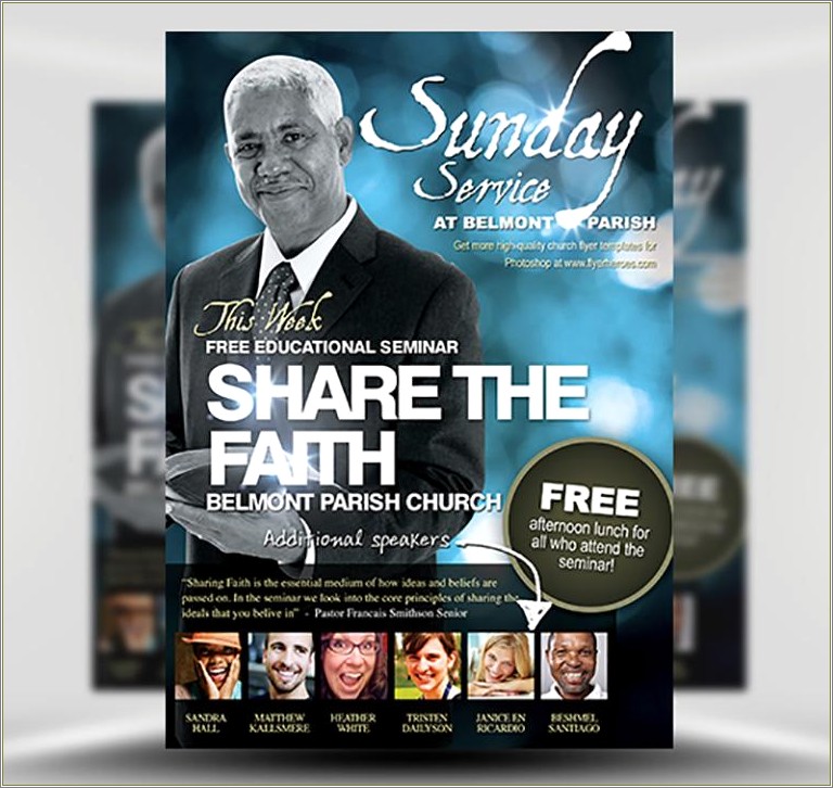 Free Church Flyer Business Sponsorship Template