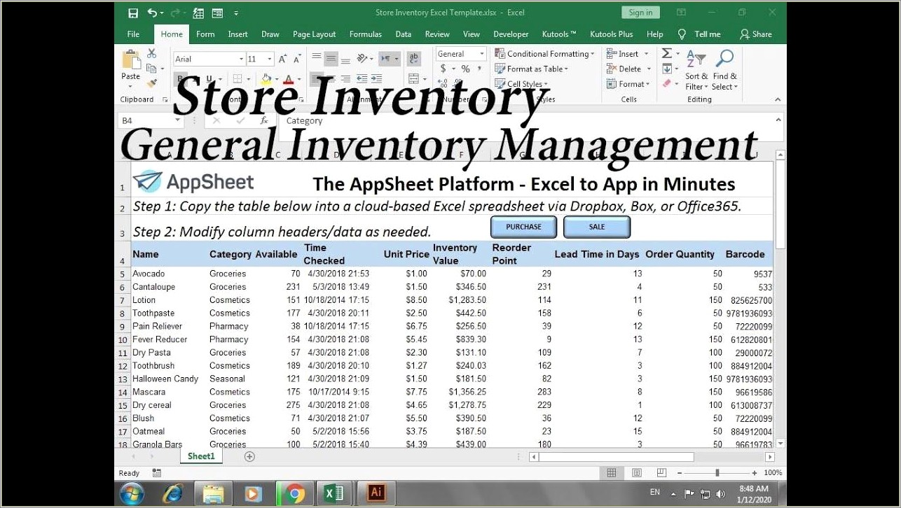 Free Church Inventory Report Template Excel