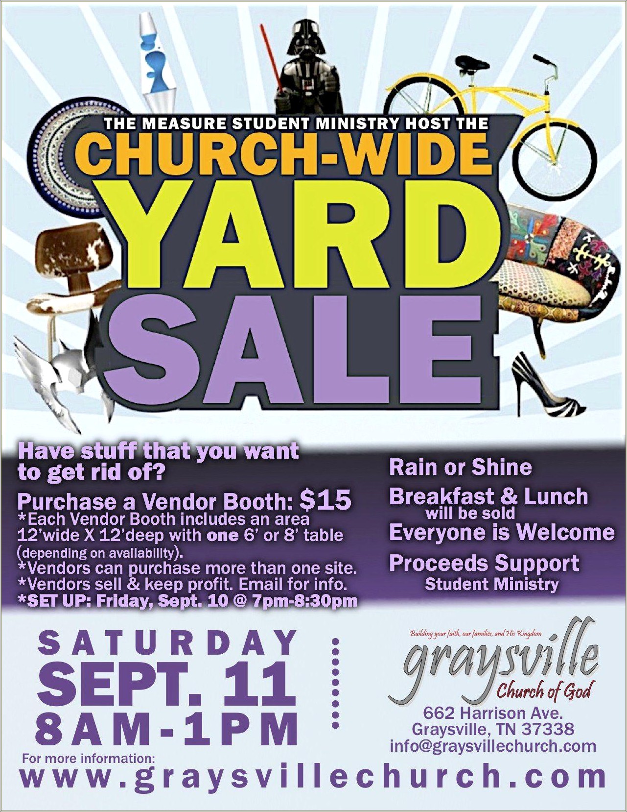 Free Church Yard Sale Flyer Template
