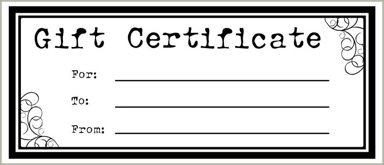 Free Cleaning Service Gift Certificate Template