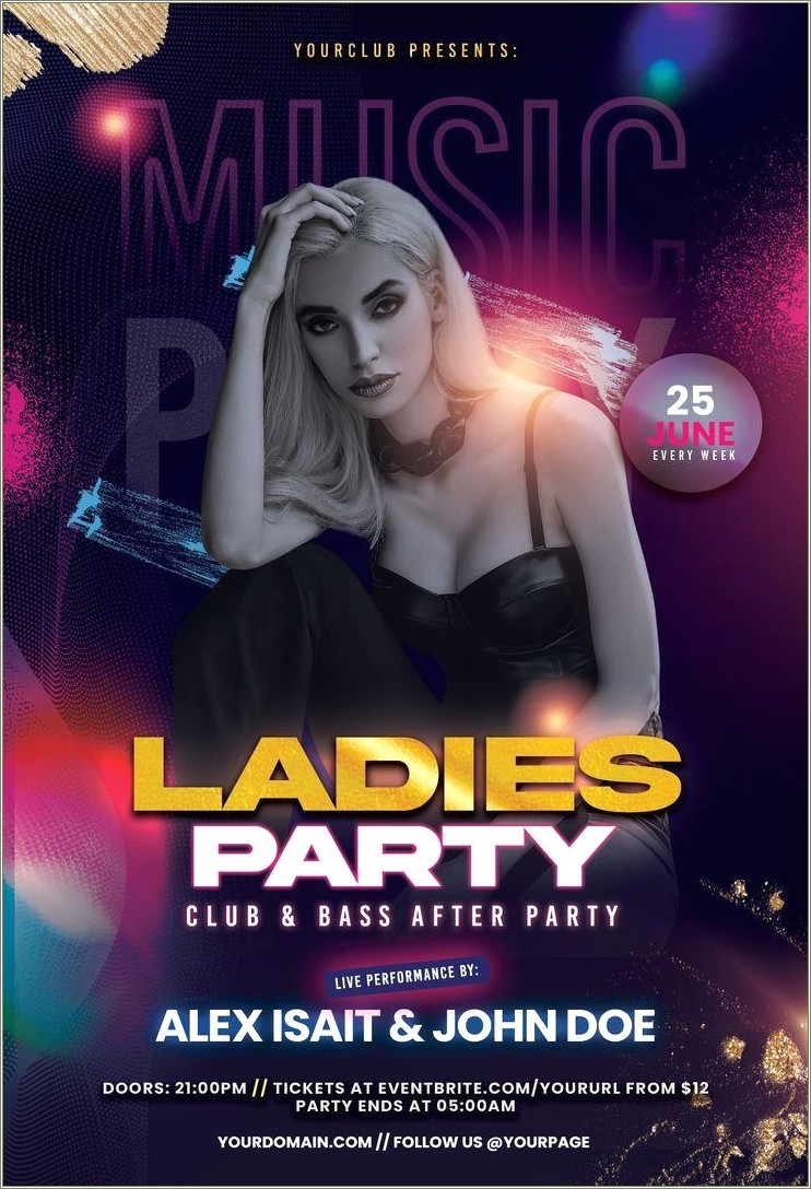 Free Club Fusion Psd Flyer Template