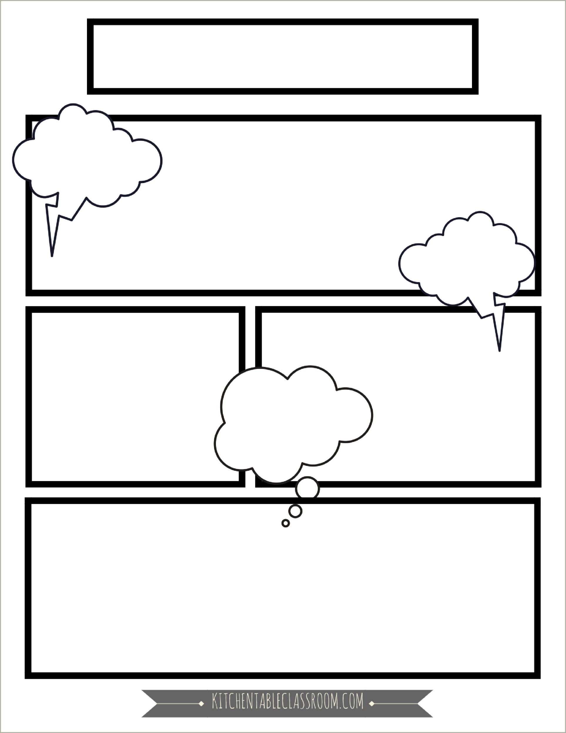 Free Comic Book Template For Kids
