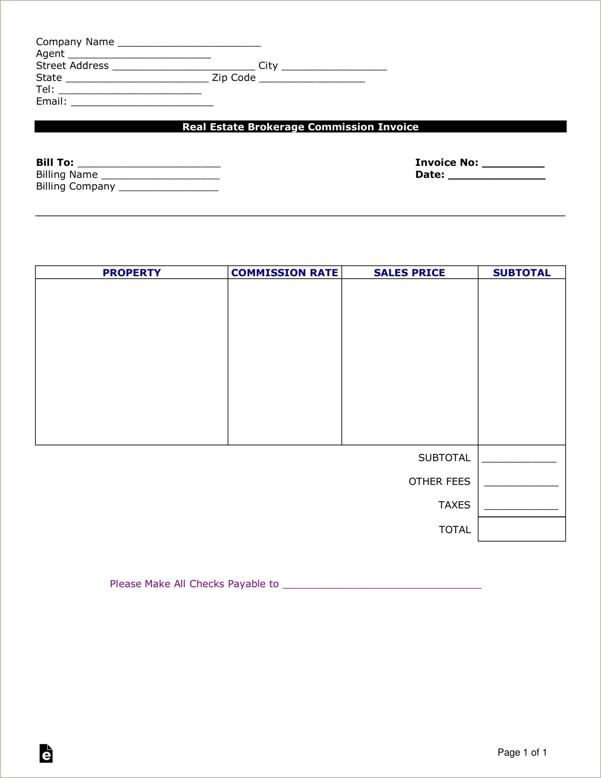 Free Commercial Broker Price Opinion Template