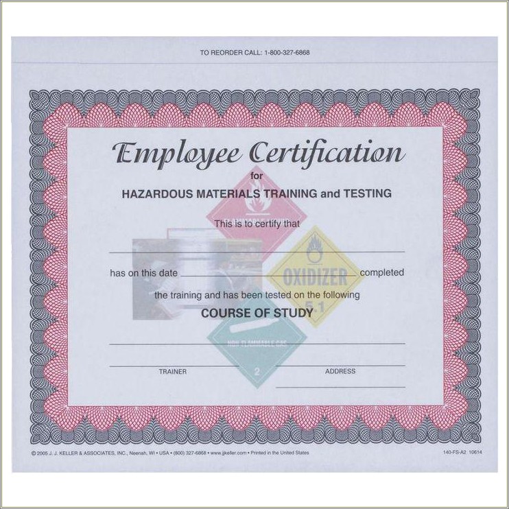Free Confined Space Training Certificate Template
