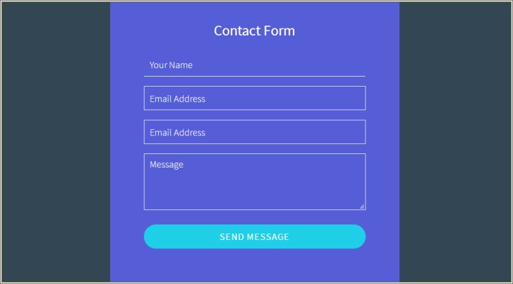 Free Contact Form Template For Dreamweaver