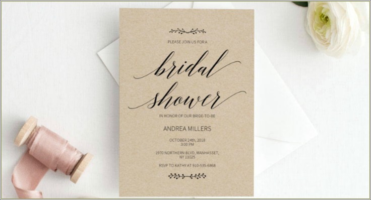 Free Country Bridal Shower Invitation Templates