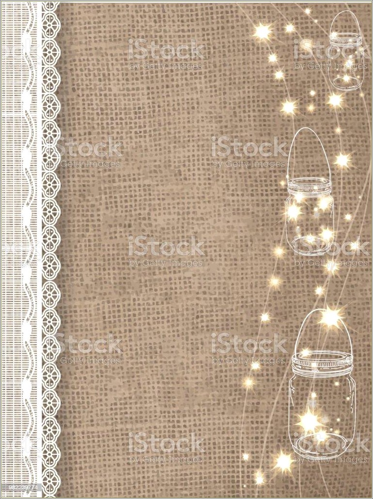 Free Country Wedding Brulap Lace Template