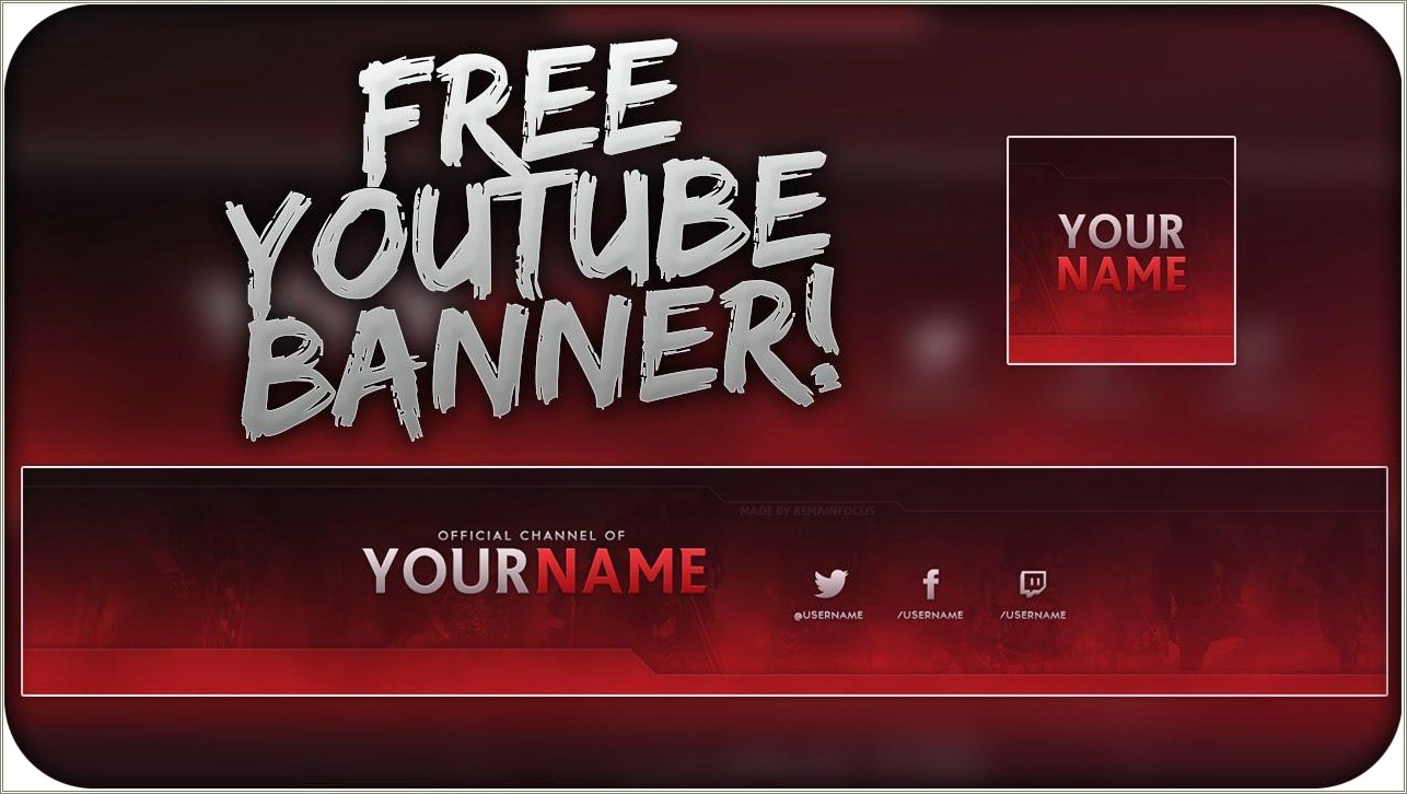 Free Couple Youtube Banner Template Psd