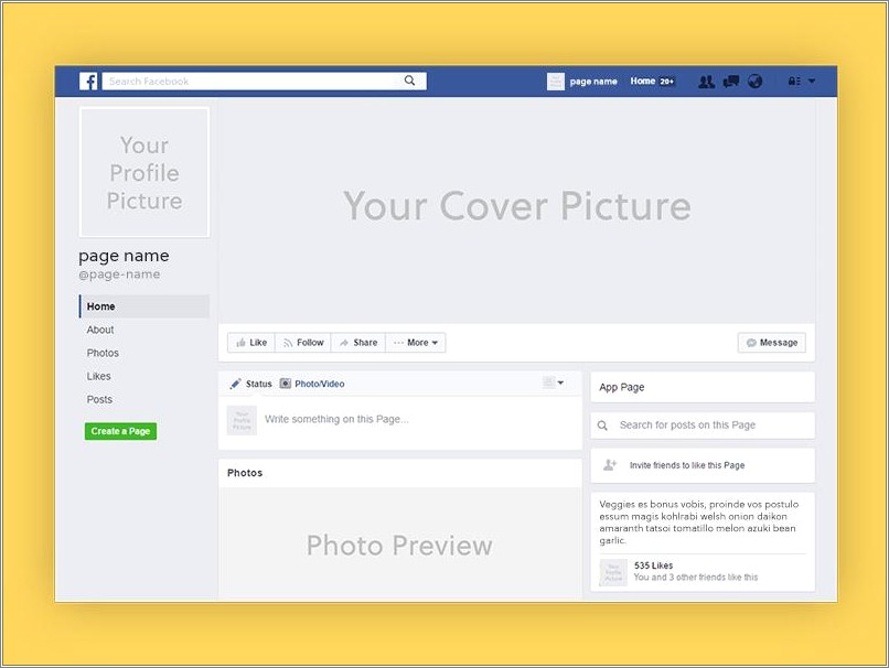 Free Cover Page Templates For Facebook