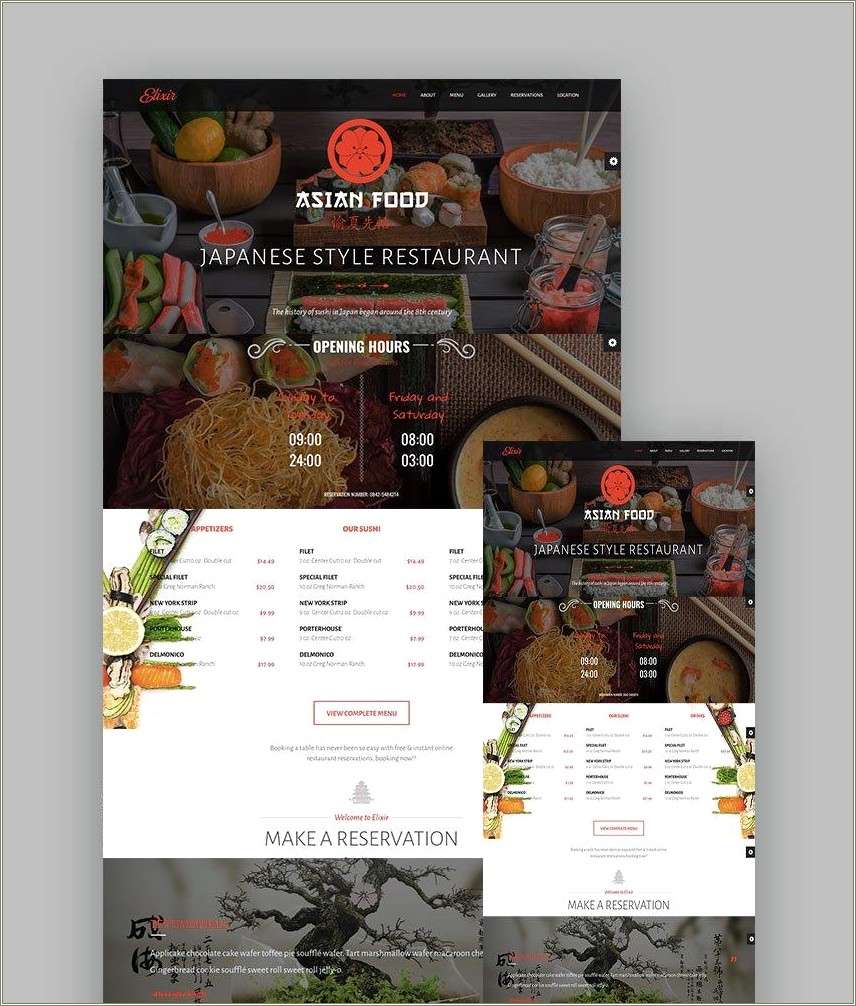 Free Css Templates Download For Restaurant