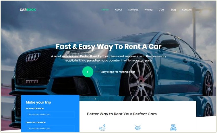 Free Css Templates For Car Sales