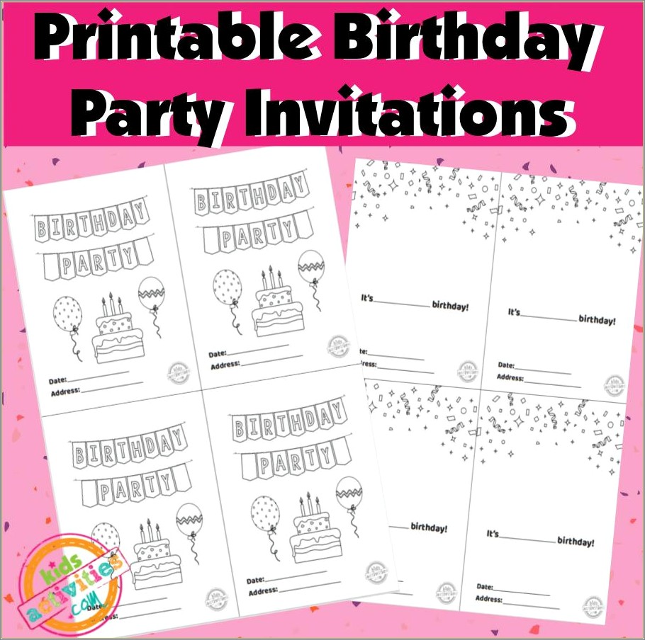 Free Customizable Birthday Invitation Templates Printables
