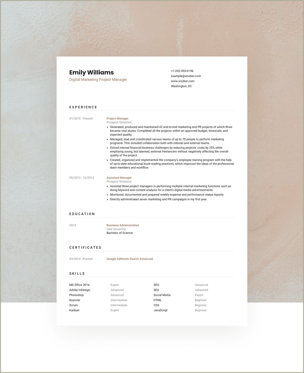 Free Cv Template For Students Uk