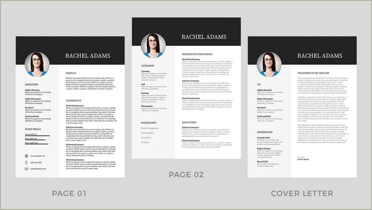 Free Cv Template Word With Picture