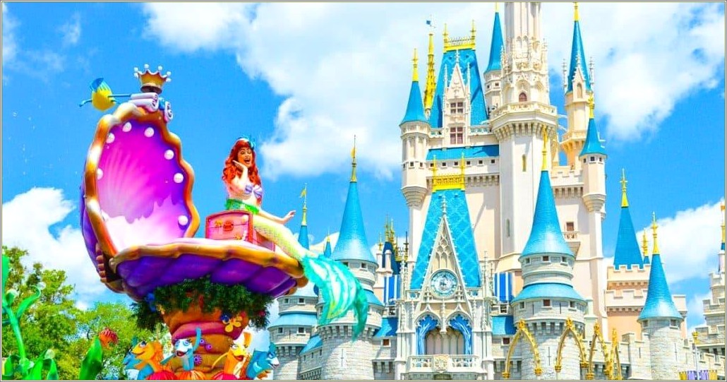 Free Disney World Ariel Layouts Template
