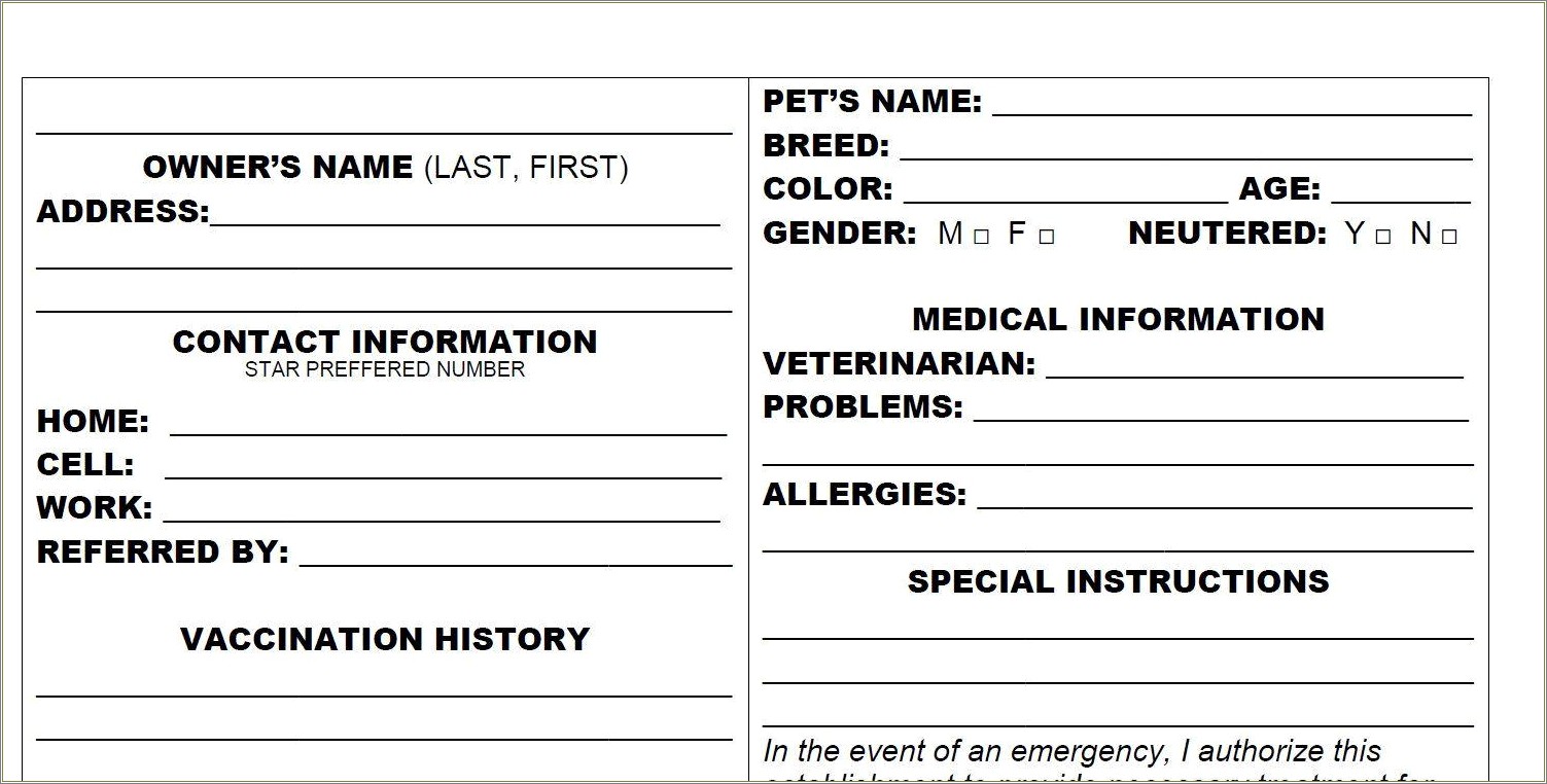 Free Dog Grooming Report Card Template