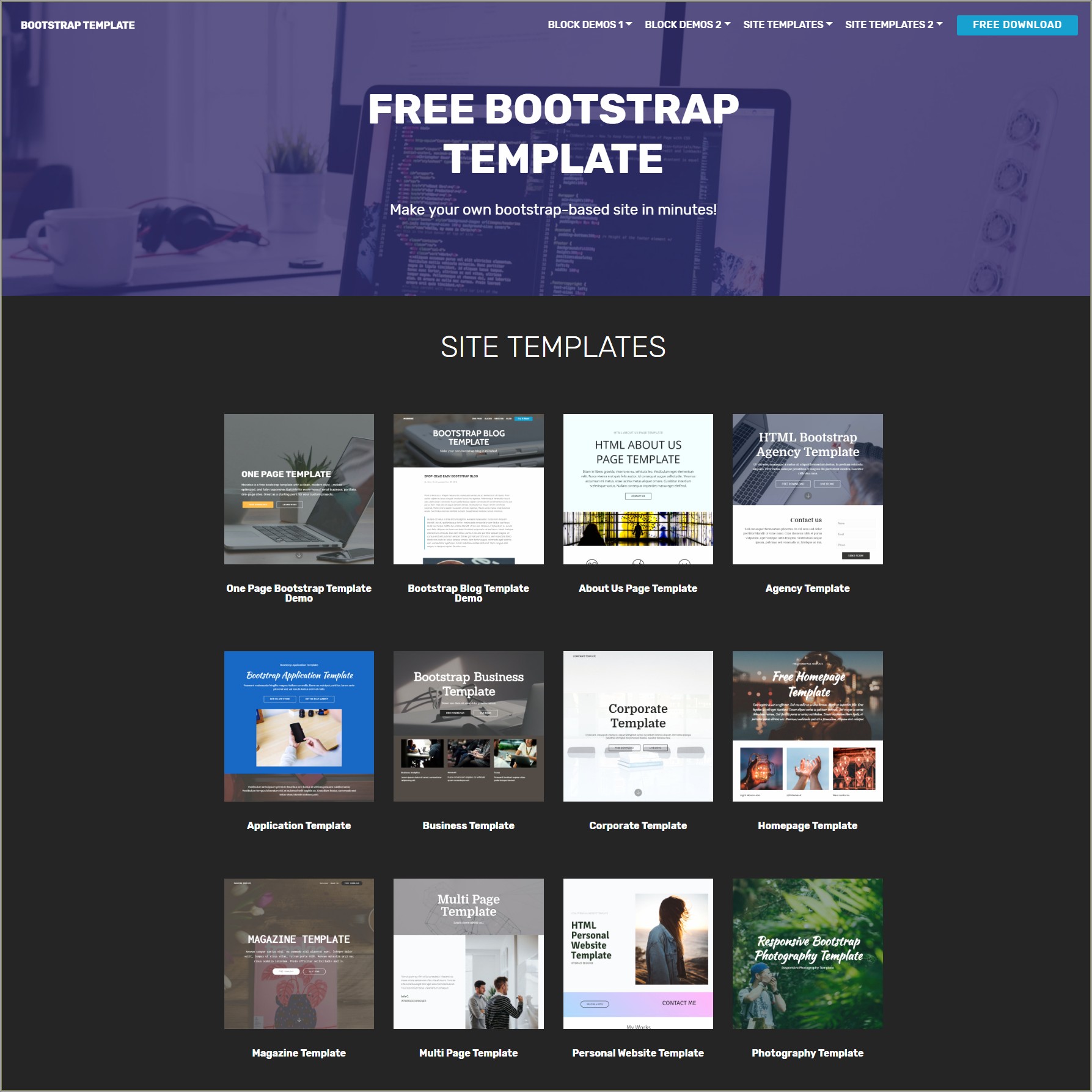 Free Download About Us Page Template