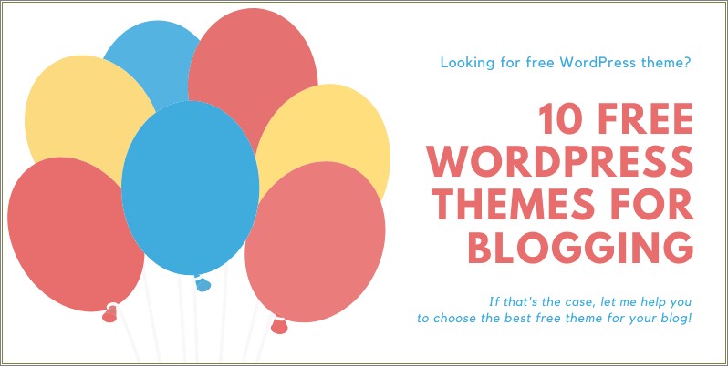 Free Download Blog Template For WordPress