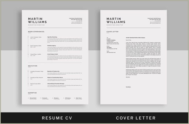 Free Download Indesign Cover Letter Template
