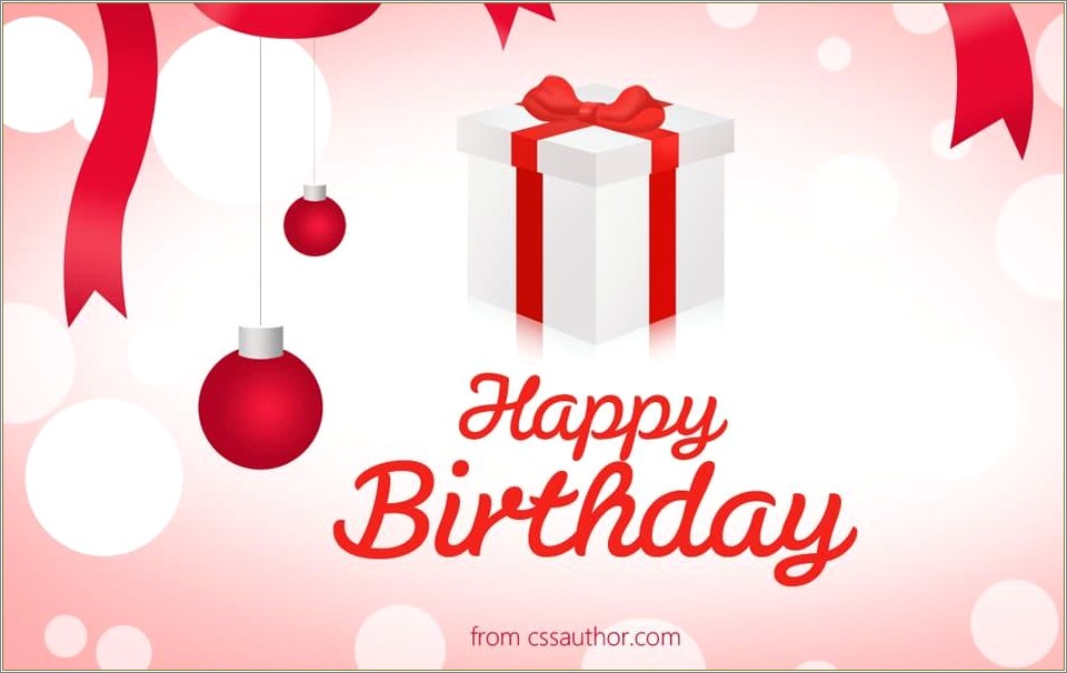 Free Download Psd Birthday Card Template