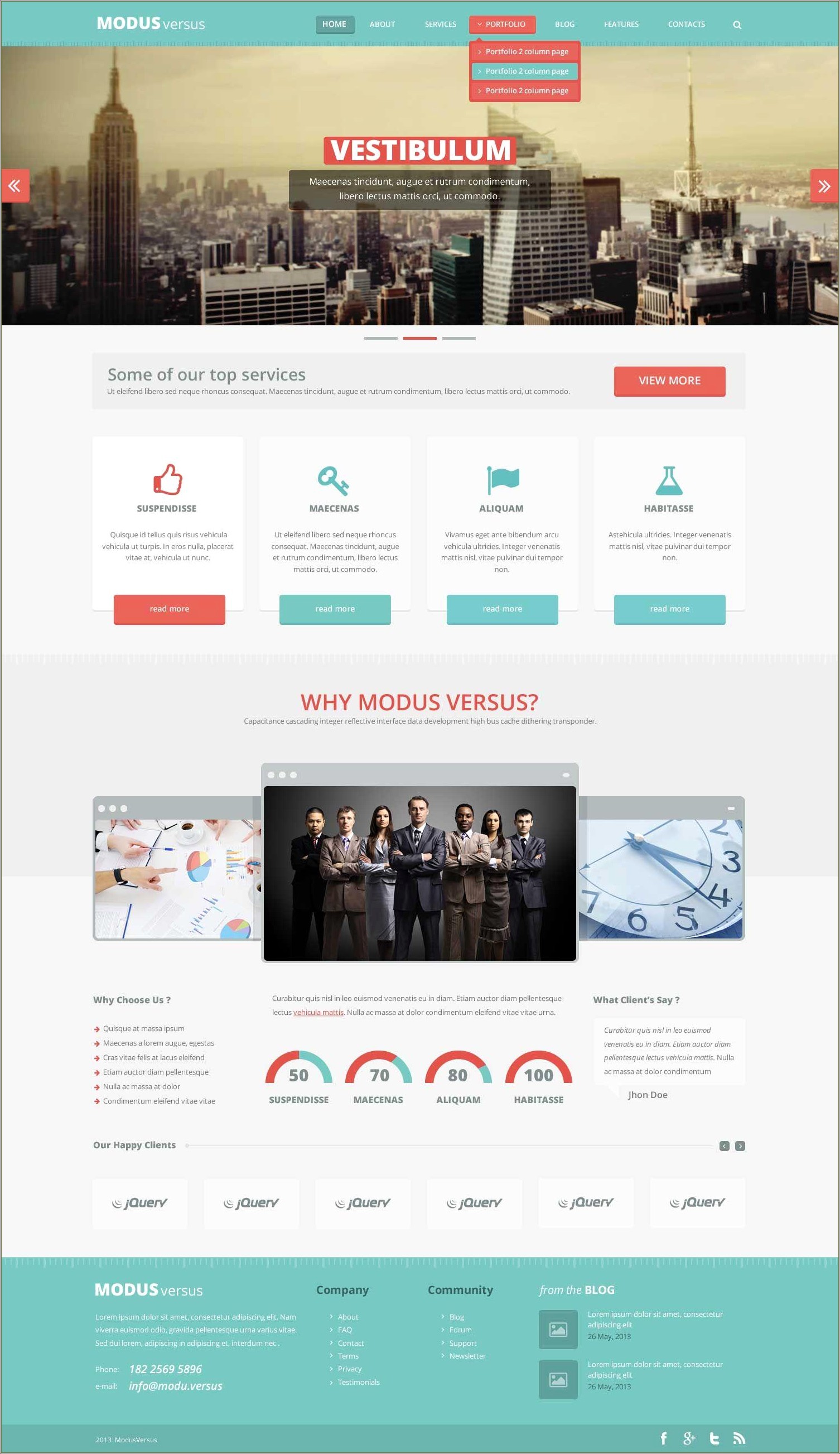 Free Download Template Web Design Psd