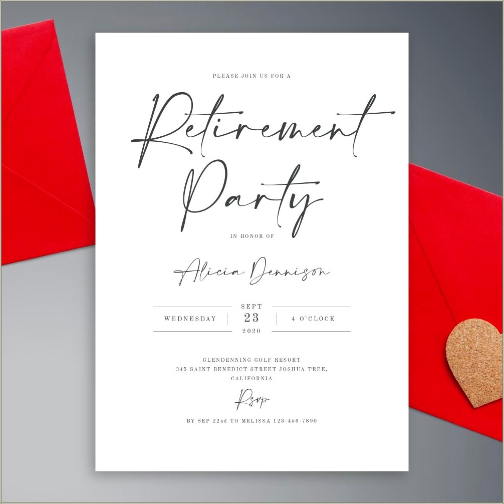 Free Downloadable Retirement Party Invitation Templates