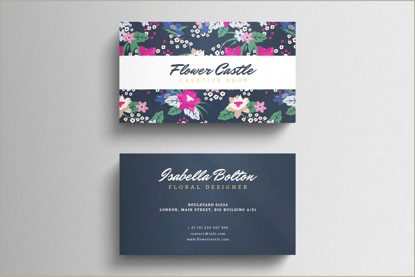 Free Downloadable Sunflower Business Card Template