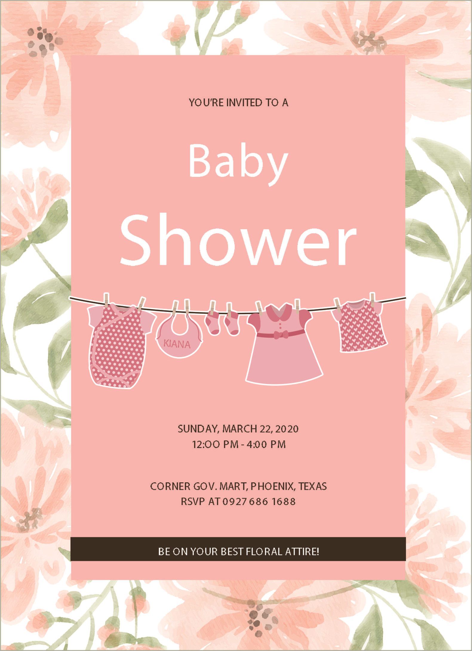 Free Downloadable Teacher Baby Shower Templates