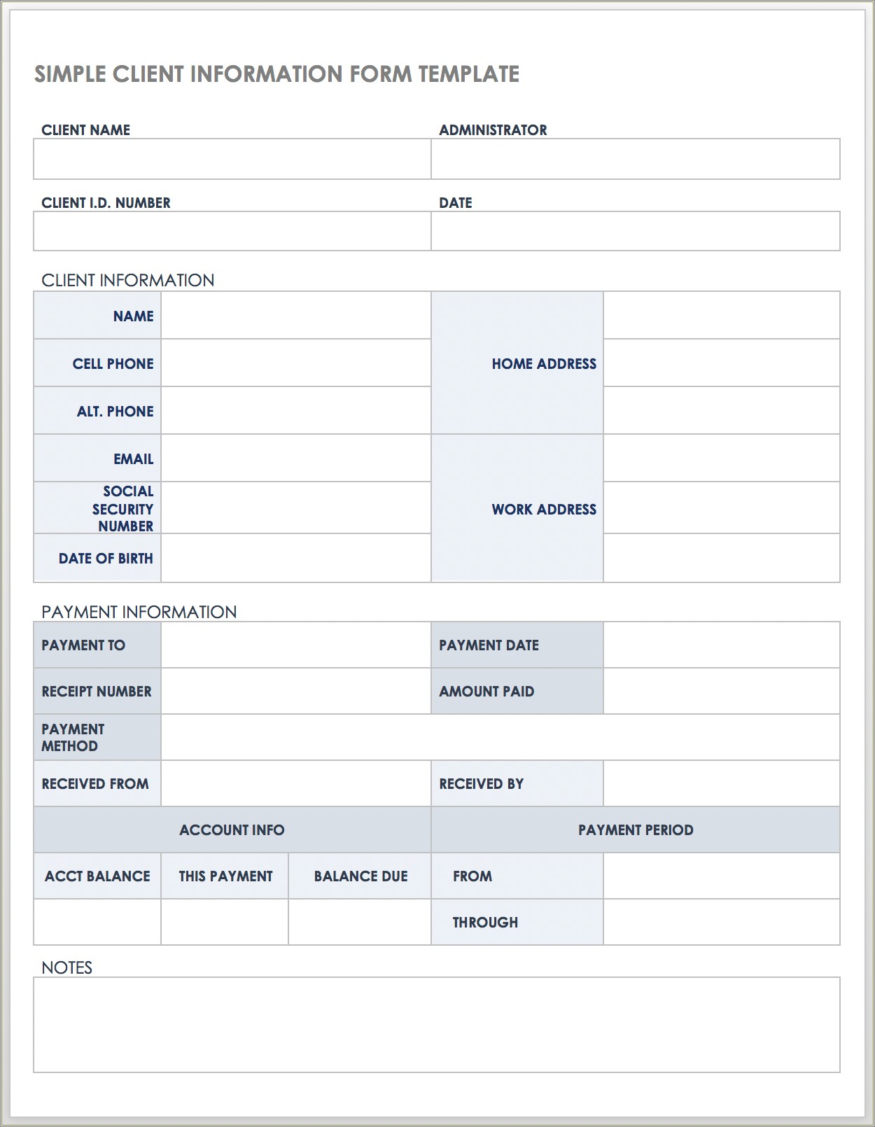 Free Downloadable Universal Order Form Template