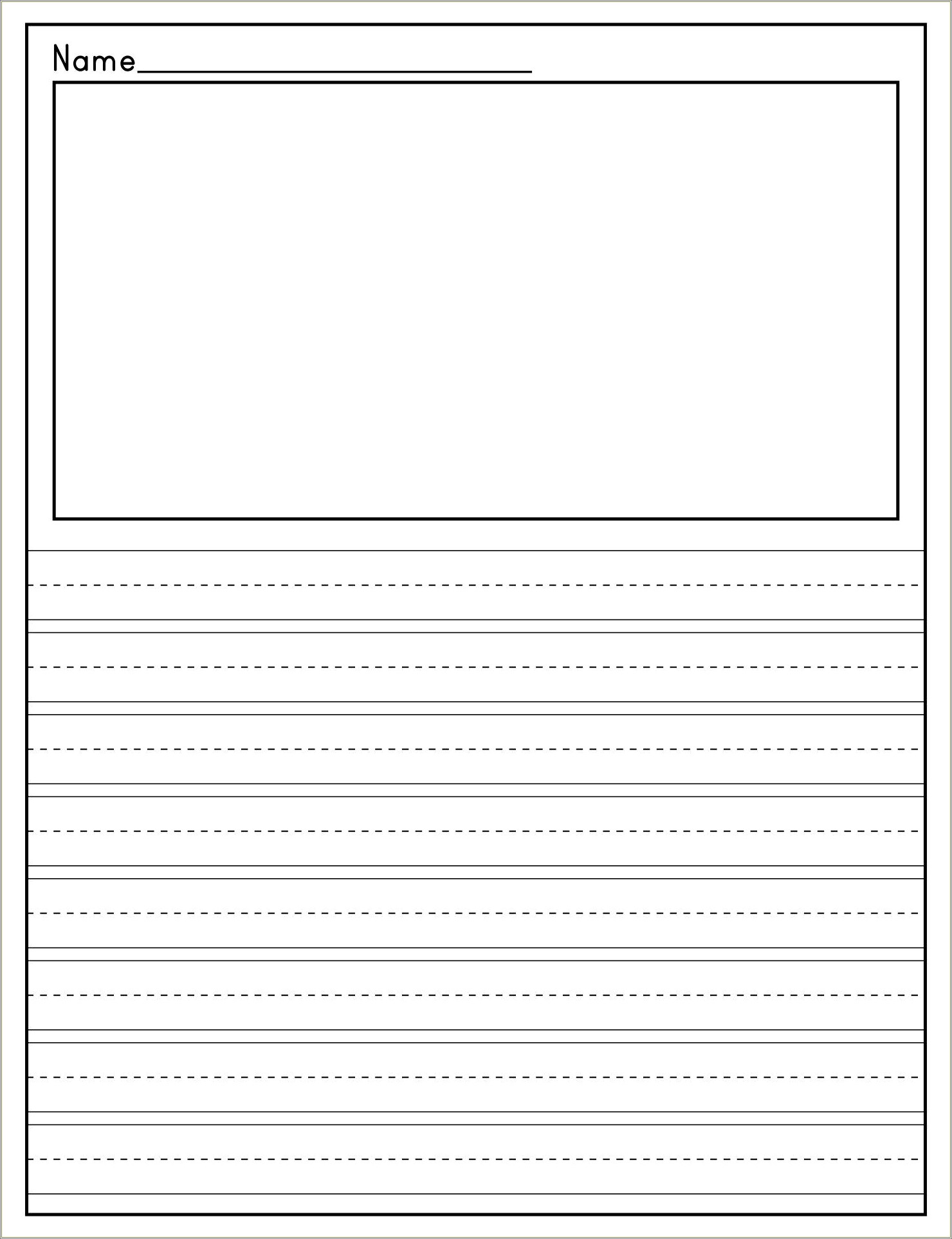 Free Draw And Write Paper Template