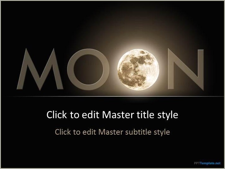 Free Earth And Moon Powerpoint Template