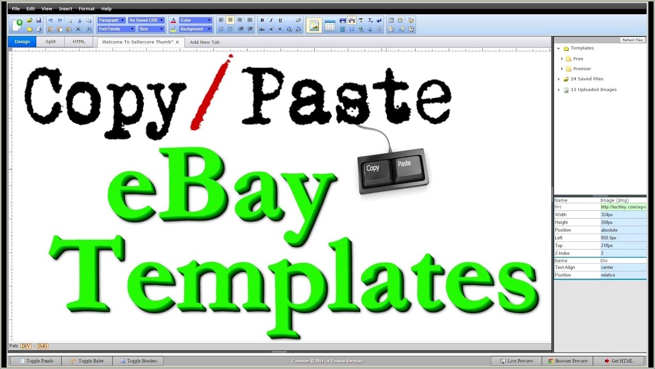 Free Ebay Listing Templates With Pictures