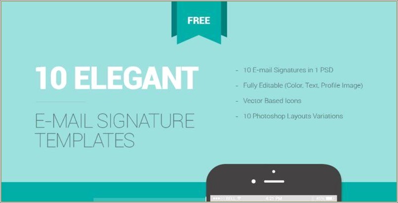 Free Email Signature Template For Students