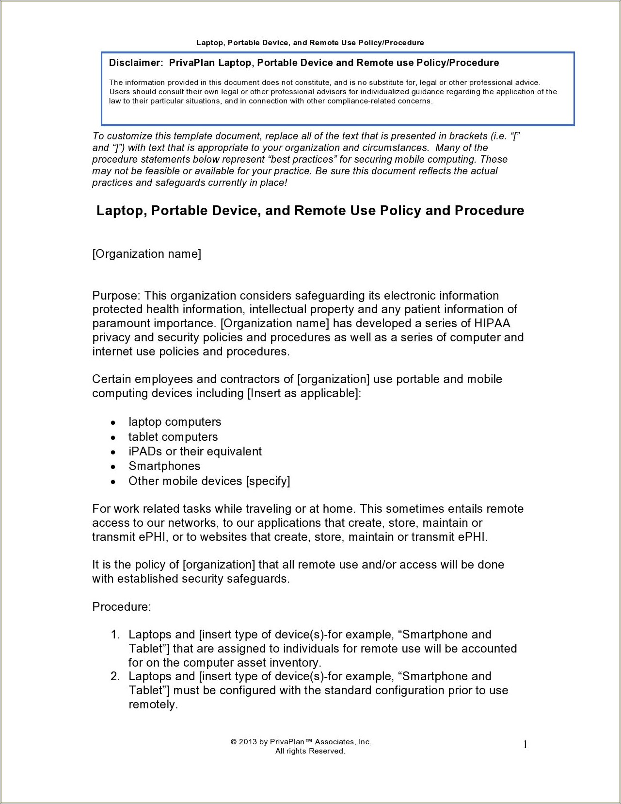 Free Employee Cell Phone Policy Template