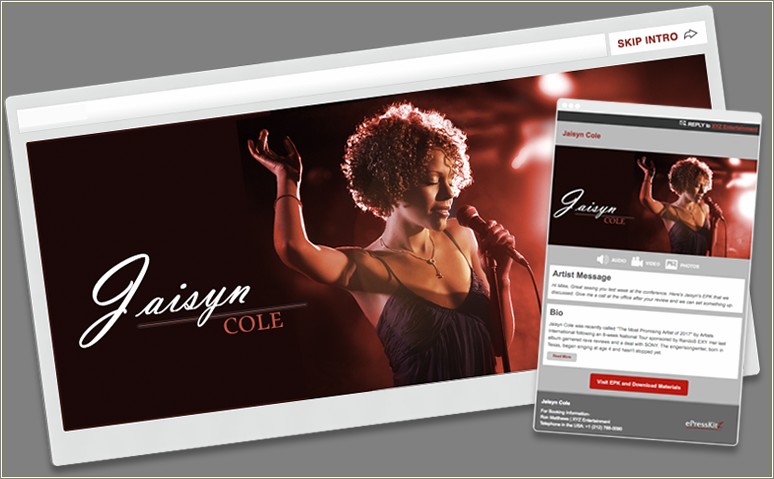 Free Epk With Card Template Psd