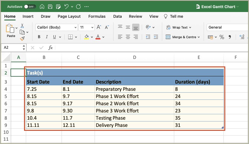 Free Excel 2013 Project Plan Template
