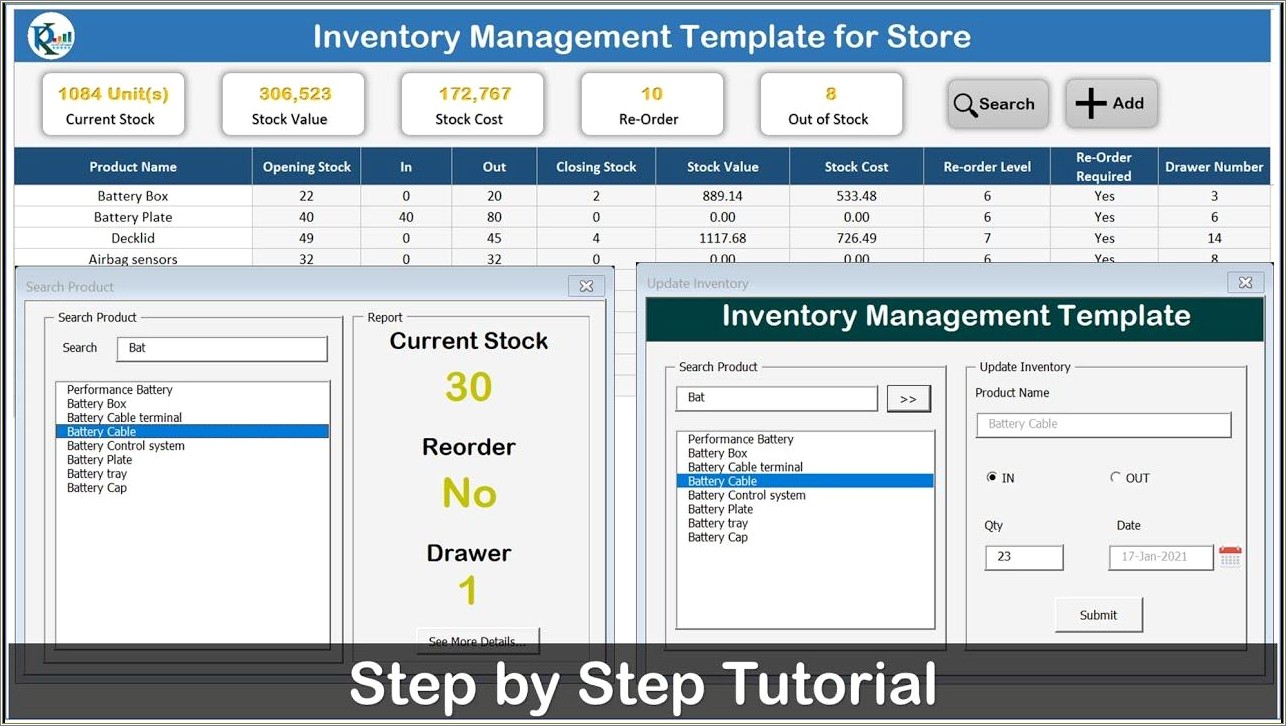 Free Excel Spreadsheet Template For Inventory