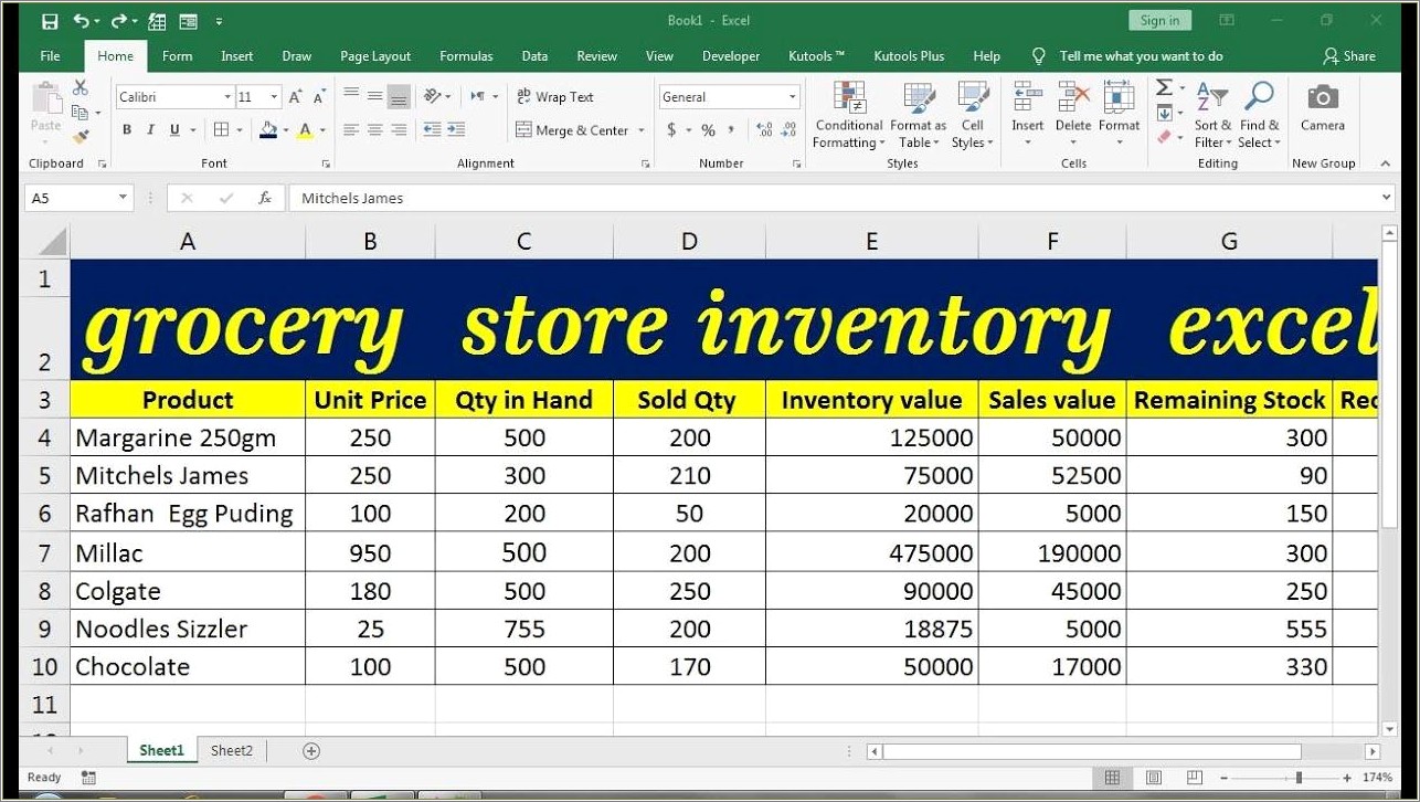 Free Excel Templates For Retail Business