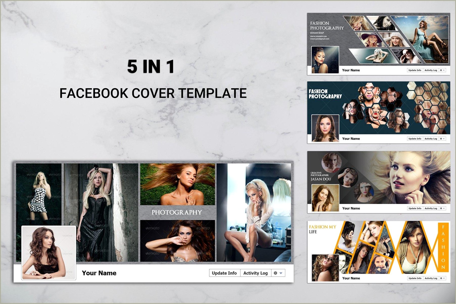 Free Facebook Cover Photo Collage Template