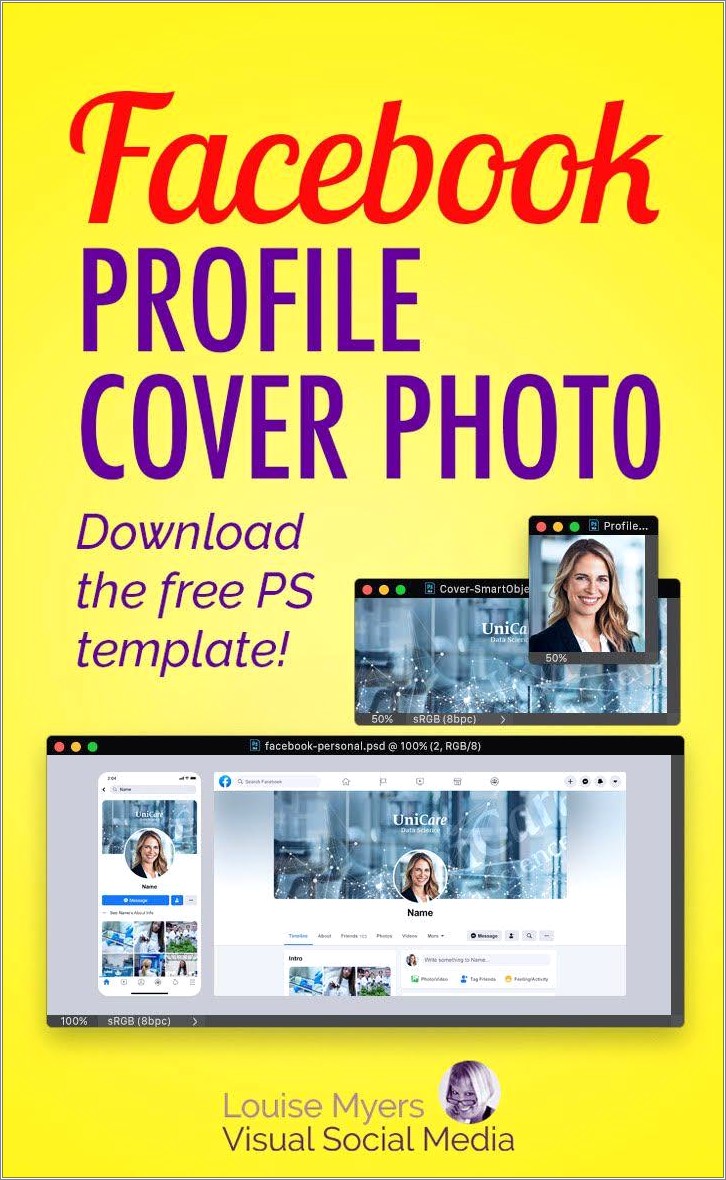 Free Facebook Profile Picture Photoshop Template