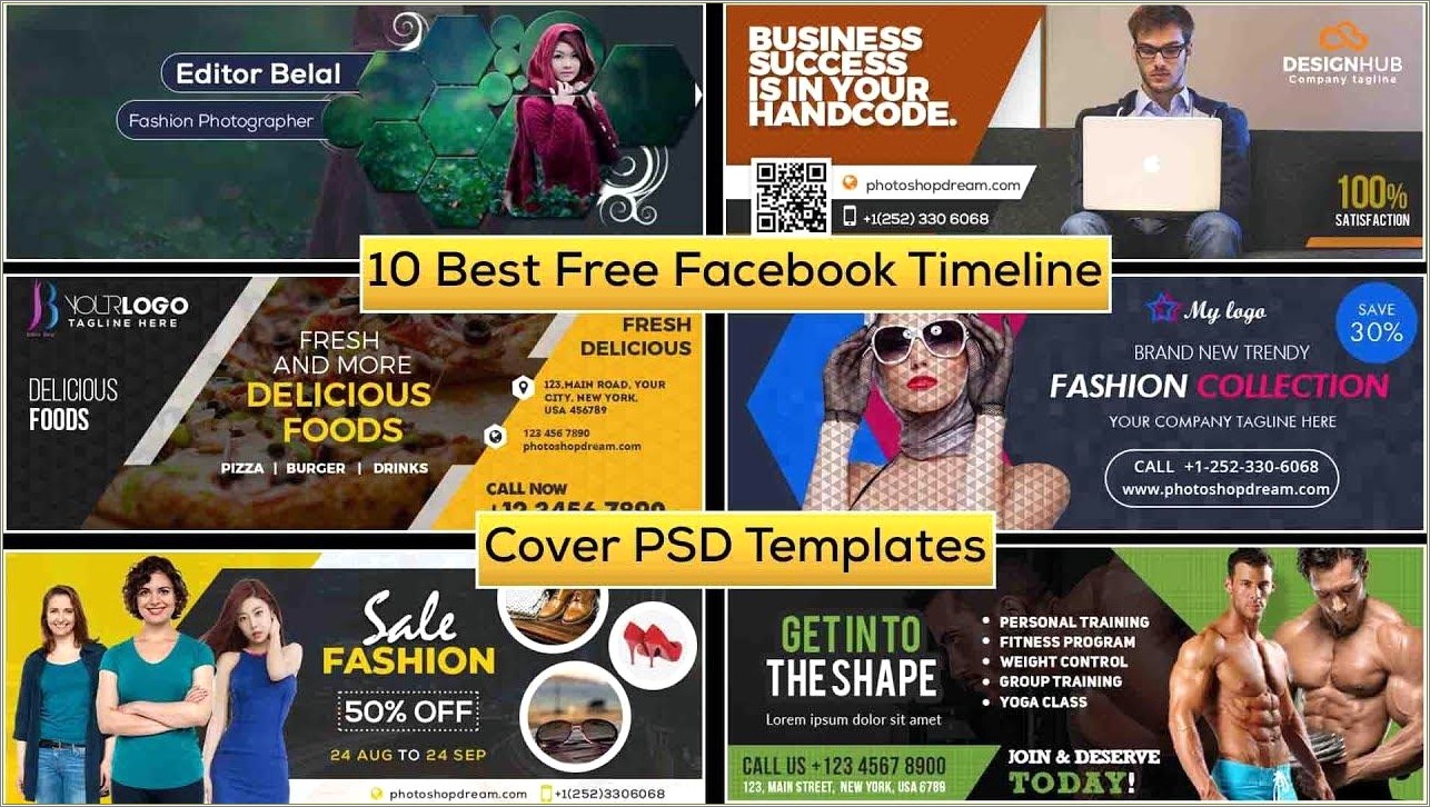 Free Facebook Timeline Cover Template Photoshop