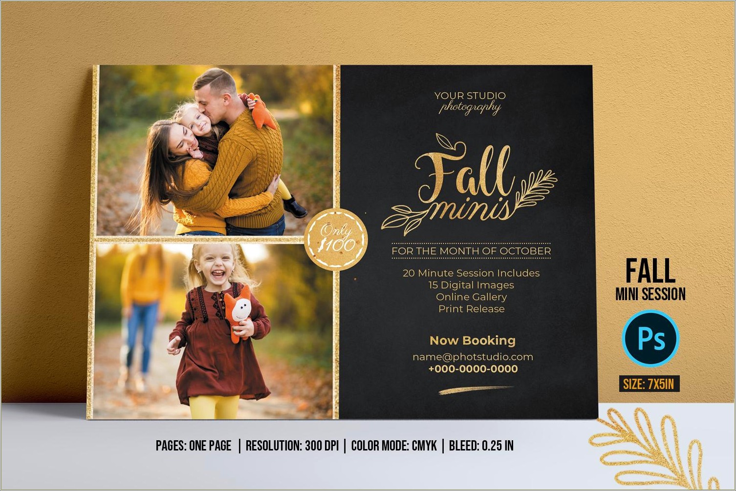 Free Fall Session Templates For Photoshop