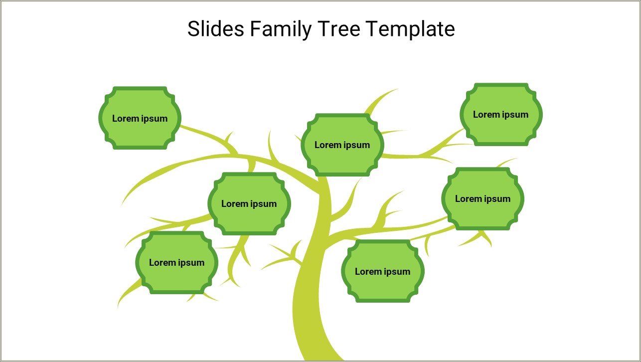 Free Family Themed Google Slides Template