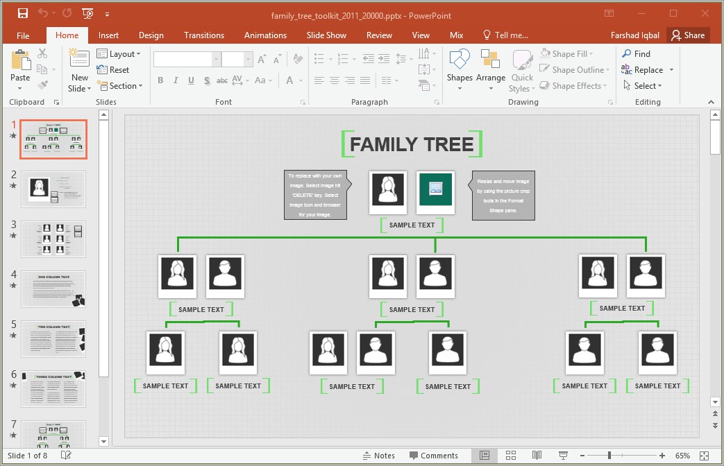 Free Family Tree Template For Macbook