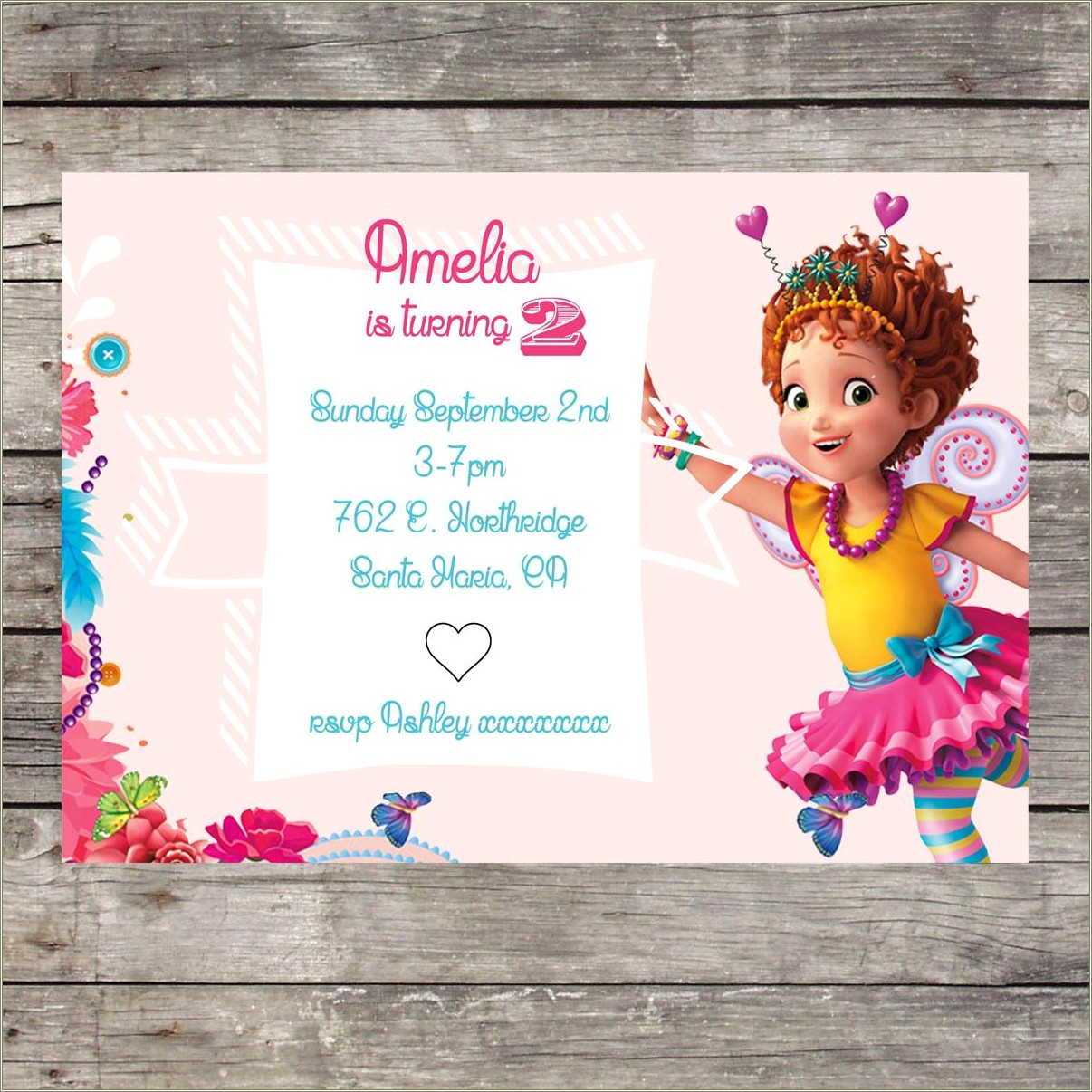 Free Fancy Nancy Party Invitations Templates