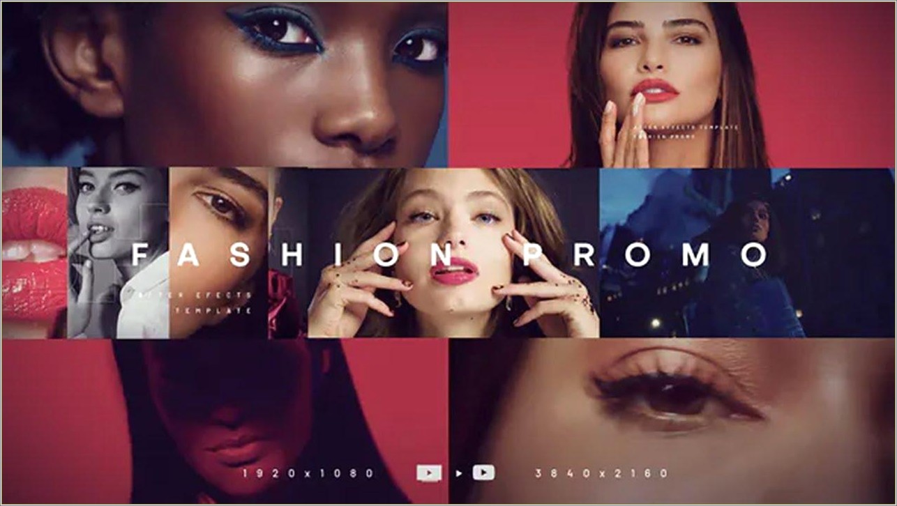 Free Fashion Promo After Effects Template