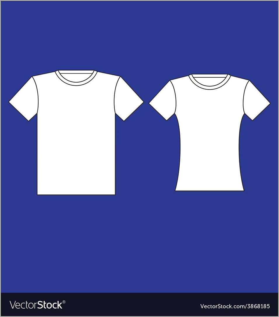 Free Female T Shirt Vector Template