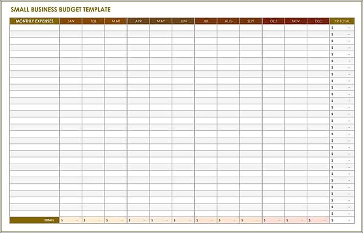 Free Financial Business Budget Planning Template