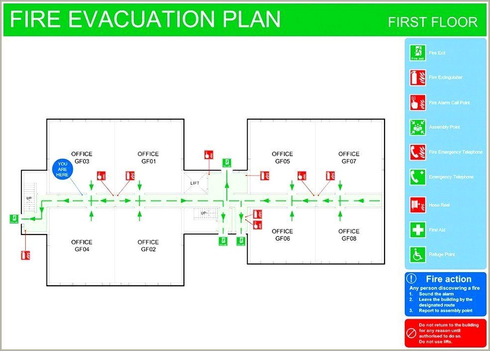 Free Fire Evacuation Plan Template Australia
